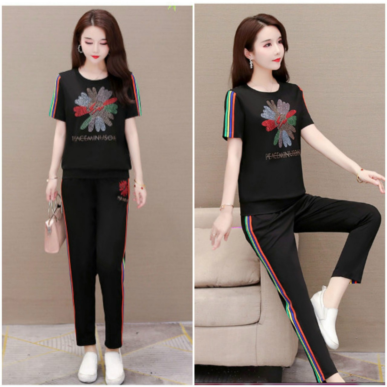 Set Bộ Dài Hoa Cúc Đính Đá - BTN87